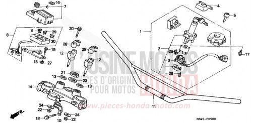 ROHRGRIFF/OBERE BRUECKE XL600VT de 1996